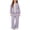 Purple, variant on BXJX Girls Knitted Outfit Sets 2 Piece, Cute Button Down Crew Neck Long Sleeve Sweaters and Pants Sets Purple Size 6 T