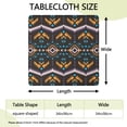 thumbnail image 2 of Decorative Stretch Fit Tablecloth 34x34, Boho Chic Floral Design Cover for Kitchen Nook, Outdoor Patio, and Party Tables, 2 of 6