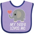 thumbnail image 3 of Inktastic My Nani Loves Me Grandchild Boys or Girls Baby Bib, 3 of 4