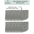 thumbnail image 3 of Honest Baby Clothing Baby Boy or Girl Gender Neutral Organic Cotton Washcloth Gift Set, 10 Pack (One Size), 3 of 6