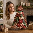 thumbnail image 6 of Fabric Christmas Tree Diy Patchwork Kit Vintage Christmas Decor for Indoor Home Wall Hanging Seasonal Craft Decoration Set for Holiday Gatherings, 6 of 6