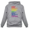 Men's Pride Hoodie - Love is Love Quotes Rainbow Design - LGBTQ Supportive Sweatshirt - Comfortable Cotton-Polyester Blend Hoodie - Small Gray