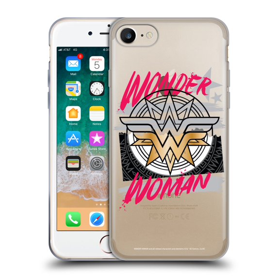 Head Case Designs Officially Licensed Wonder Woman DC Comics Graphic Arts Shield Soft Gel Case Compatible with Apple iPhone 7 / 8 / iPhone SE 2020