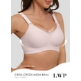 thumbnail image 3 of LWP Lace V Mesh Wireless Seamless Bras Soft Support Full Coverage No Underwire Everyday Bra, 3 of 6