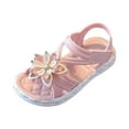 thumbnail image 4 of Ediodpoh Sandales d'Été pour Filles Idéales pour les Vacances Quotidiennes et Extérieures Design Fixe Style Ouvert pour Enfants de 3 à 12 Ans Sandales Filles Roses 2, 4 of 9