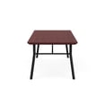 thumbnail image 3 of Mystic Reception Waiting 20x40" Wood Coffee Table / Black Steel / Mahogany, 3 of 5