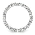 thumbnail image 2 of Auriga Fine Jewelry 14K White Gold Size 4.5 Shared Prong 2 carat Diamond Complete Eternity Band for Women, 2 of 6