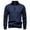 Blue, variant on Men's Quarter Zip Sweater Mock Neck Long Sleeve Pullover Lightweight Cozy Cable Knit Jumper Sweater Classic Casual Fisherman Sweaters Beige XXXXL