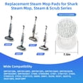 thumbnail image 2 of Steam Mop Pads Replacement for Shark S8000 S8001 S8002 S8200 S820 S8201 S7001 S7201 S7000 S7005 S7020 S7001 S7020 7001 S7201 7003 Steam Scrub, Dirt Grip Soft Washable Scrub Pads 8 Pack, 2 of 7
