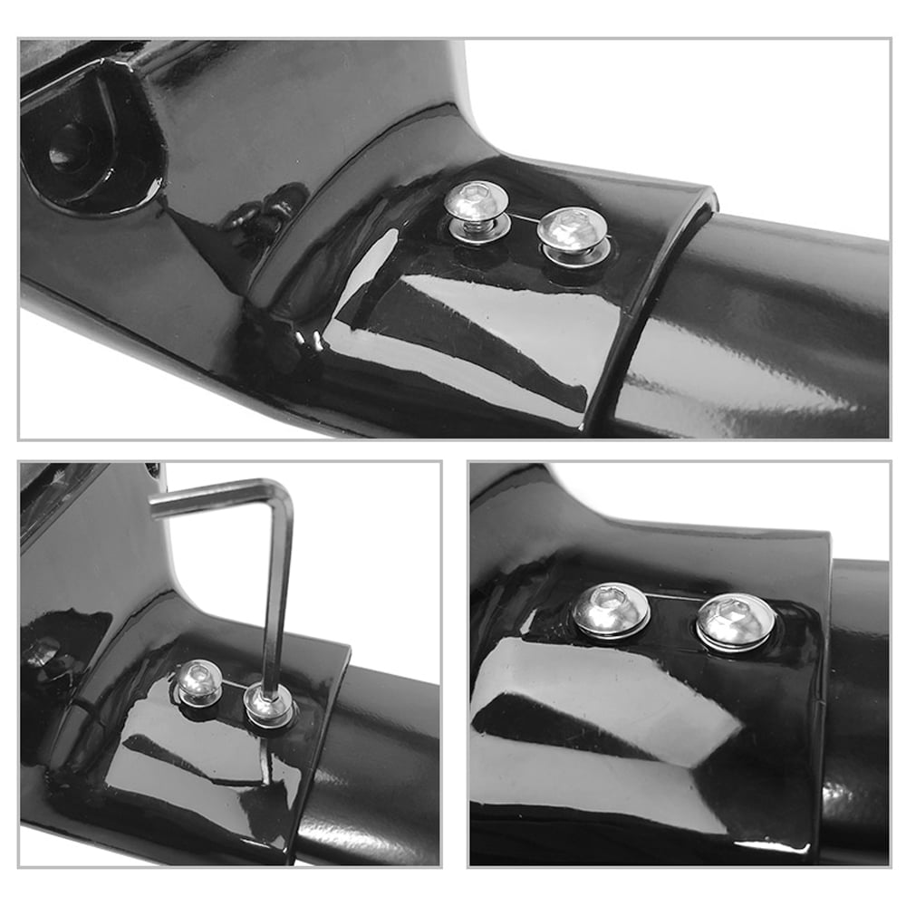 Ikon Motorsports Compatible with 12-16 Honda CRV OE Factory Style Roof Rack Cross Bar Black Polish 2Pc