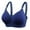 Dark Blue, variant on Women's D Cup Thin Bra - Steel-Free, Smooth Gathering, Nylon/Spandex, All Seasons