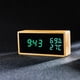 thumbnail image 3 of Reloj ador digital de de bambú, LED /24 tiempo tiempo de tiempo de tiempo de , fecha, repetición de y temperatura, con pis, reloj verde Sunnimix Despertador digital, 3 of 8