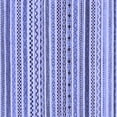 thumbnail image 1 of Ahgly Company Machine Washable Indoor Square Abstract Blue Modern Area Rugs, 7' Square, 1 of 4