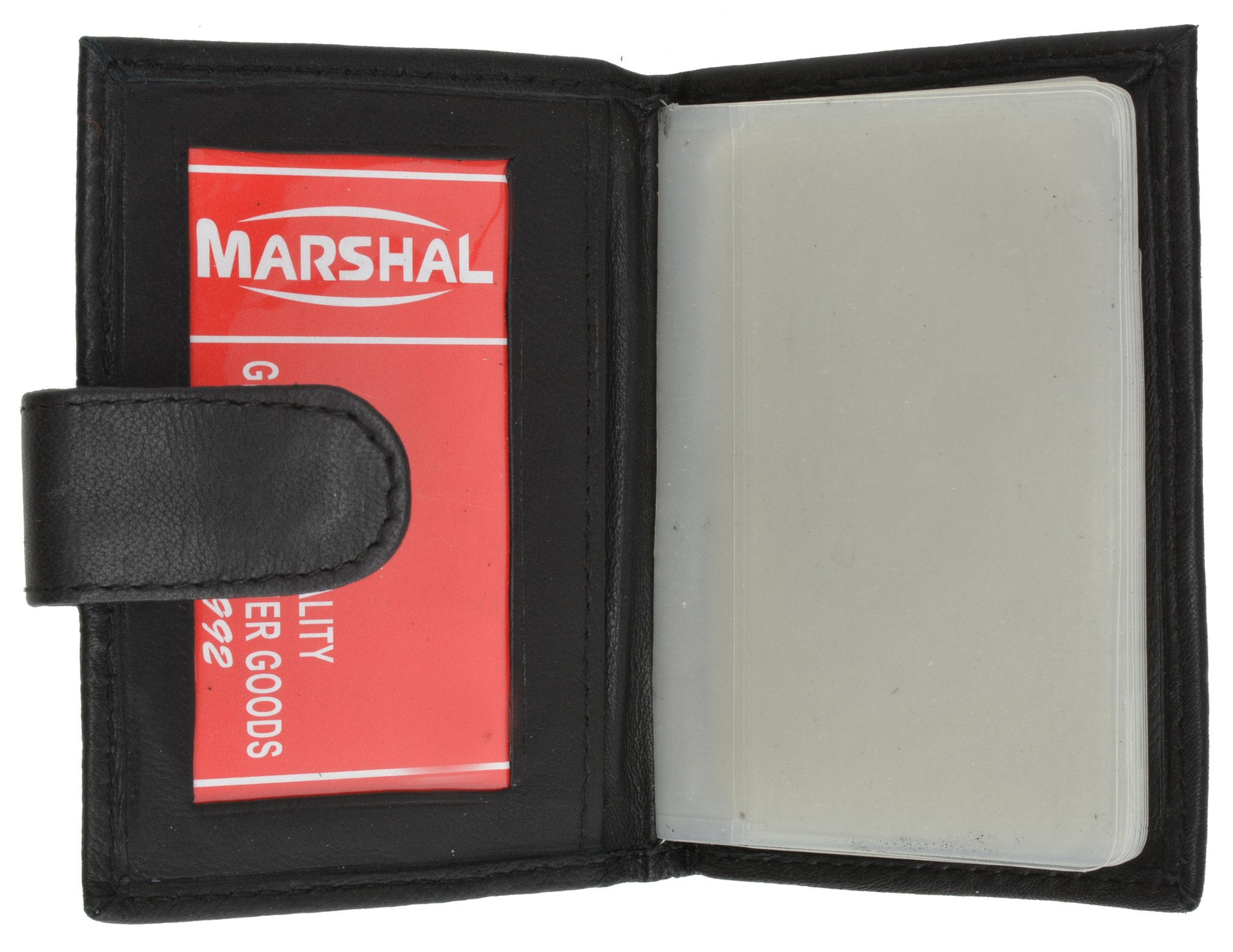 RFID Premium Leather 32 Count Credit Card//business Card Holder with Snap Closure