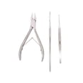 thumbnail image 1 of 1 Alicate 1 Guiador 1 Cucharilla Podologo Pedicure Aashta, 1 of 8