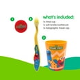 thumbnail image 2 of Brush Buddies Sesame Street Elmo Kids Manual Soft Bristle Toothbrush, Rinse Cup, and Travel Cap, 3 Piece Set, 2 of 7