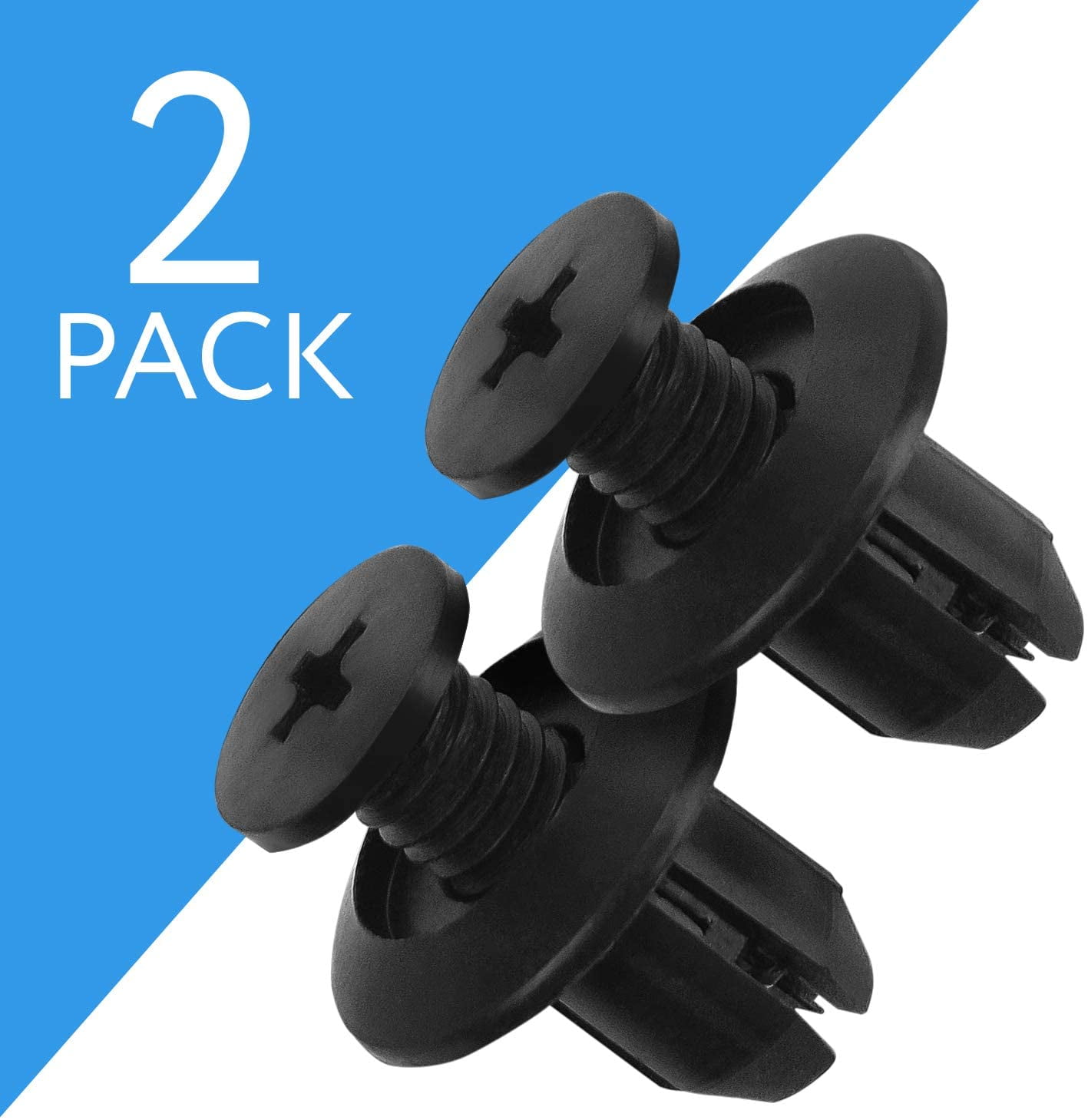 Impresa Dishwasher Kick Plate Trim Retainer Whirlpool Compatible 2 Clips 2 Pack