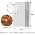 thumbnail image 3 of Ss304 Stainless Steel Welded Wire Mesh 1/2 Inch Square Hardware Cloth - Ideal for High-Grade DIY Cages Rodent Mesh Cabinets Wire Mesh Window Screen Mesh (Color : Silver, Size : 1x1m), 3 of 8