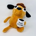 thumbnail image 6 of This is Fine Dog Plush, 8" inches Sized, This is Fine Office Working Coffee Dog Plushie, Stuffed Animal Dolls Toys Gifts, Funny Meme Gift Plushies, Xmas Party Birthday Gifts (One Piece) - Brown, 6 of 9
