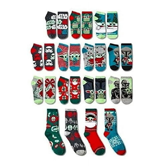 Galaxy's Greetings 15 Pack Women's Socks (Star Wars Yoda)