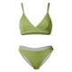 thumbnail image 4 of Bikini para mujer Split Color sólido Bikini para mujer Cómodo traje de baño elegante OAVQHLG3B Store lin121212, 4 of 4