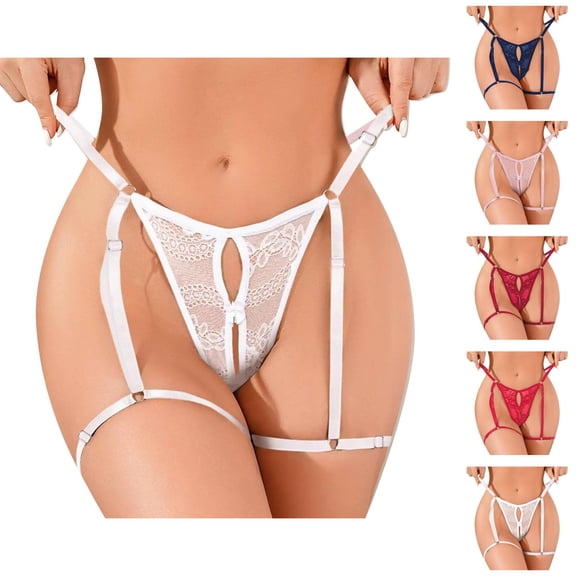 Women's Lace Thong See Through Seductive Hot New Lace Up Adjustable Sexy Underwear