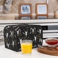 thumbnail image 5 of Toaster Covers 2 Slice, Gothic Style Cool Goat Skull Waterproof Bread Machine Cover Fits for Standard 2 Slice Toasters, Home Decor Toaster Protection with Hanging Rope, 5 of 7