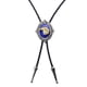 thumbnail image 2 of Moda Western Pattern PU Leather Weave Mens Rodeo Bolo Formal - Azul Fernando Lazo occidental del Bolo de los hombres, 2 of 8
