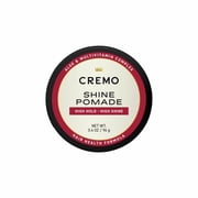 Cremo Barber Grade Hair Styling Pomade for Men, High Hold, High Shine 3.4 oz