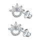 thumbnail image 1 of Pendientes de botón de moda con forma de mariposa, con incrustaciones de circonita y varilla de acero inoxidable de estilo europeo y americano, 1 of 6