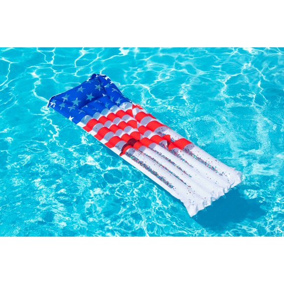 Swimline Americana Glitter Inflatable Pool Mattress