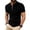Black, variant on Men's Performance Pique Golf Shirt Quarter Zip Quick Dry Top Moisture Wicking Muscle Fit Short Sleeve Collared Shirts for Men Summer Athletic Workout Tennis