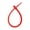 Red, variant on Osdhezcn Little Stars Silicone Rope DIY Jewelry Keychain Dress Tags Self-Locking Strap