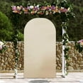 thumbnail image 4 of Arch Backdrop Cover Arch Frame Cover Durable Modern Wedding Arch Stand Cover for Ceremony Engagement Parties Portrait Photography Prop Decor Beige, 4 of 8