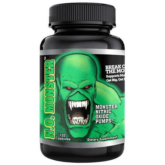 Colossal Labs N.O. Monster, 120-Capsules Nitric Oxide