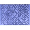 thumbnail image 1 of Ahgly Company Machine Washable Indoor Rectangle Abstract Blue Modern Area Rugs, 2' x 3', 1 of 4