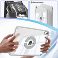 thumbnail image 4 of KVTVOU Case for iPad (A16) 11th Generation 11 Inch 2025, iPad 10th Generation 10.9 inch 2022 with Pencil Holder, Auto Wake-Sleep,Clear Acrylic Back Shell, Magnetic attraction increases,Gray, 4 of 10