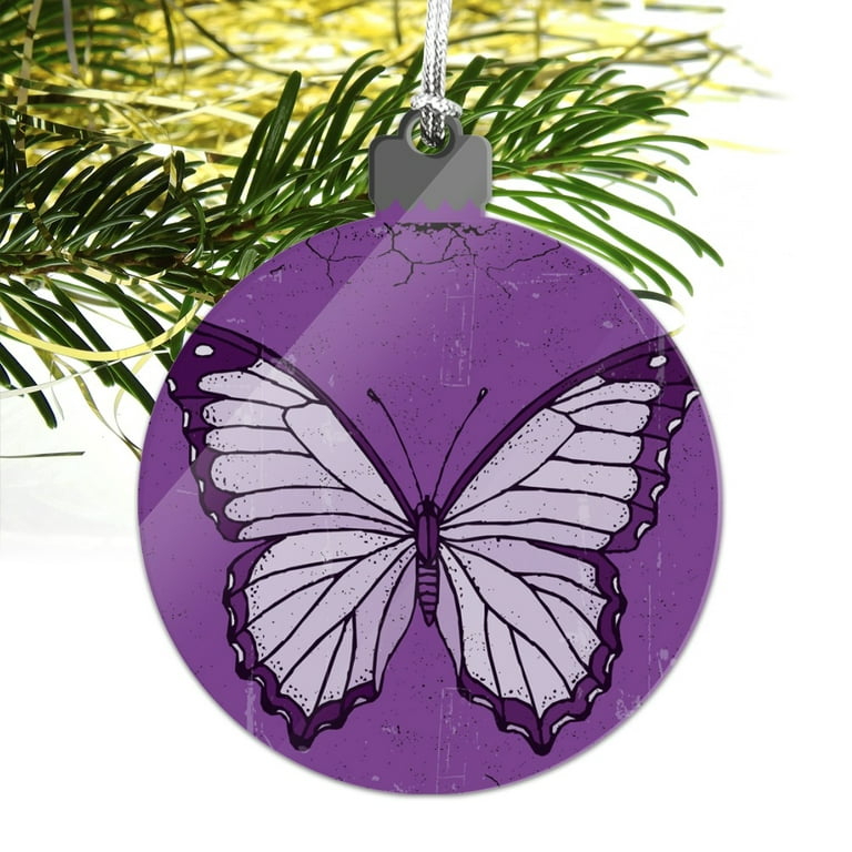 butterfly tree  Purple christmas tree, Holiday christmas tree