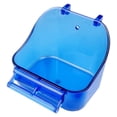 thumbnail image 2 of Dispensador 3 en 1 de agua y alimento para loros y pinzones con jaula para perchas. Azul, 2 of 8