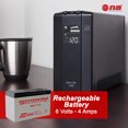 thumbnail image 2 of Nippon America RB7-12 Powerful 12 Volt 7AH Sealed Rechargeable Lead Acid Battery, 2 of 4
