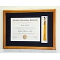 thumbnail image 4 of Graduation Diploma and Tassel Display Frame for 11 x 8.5 Certificate w/Custom Matting Colors (Custom Mat Colors: Need to Provide in Gift Box, Cherry), 4 of 5