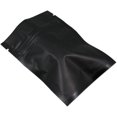 thumbnail image 4 of 100Pcs Zipper Lock Self Seal Flat Pouch for Zip Aluminum Foil Lock Package Bag Matte Black Coffee Tea Storage Mylar Bags Reclosable Smell Proof Heat Sealable Wedding Favor Candy Pouch (2.8x3.9 inch), 4 of 5