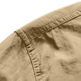 thumbnail image 6 of CQONEPT Men's Long Sleeve Tactical Shirt Ripstop UPF 50+ Top Breathable Button Down Outdoor Hiking Clothes with Pockets Khaki M, 6 of 7