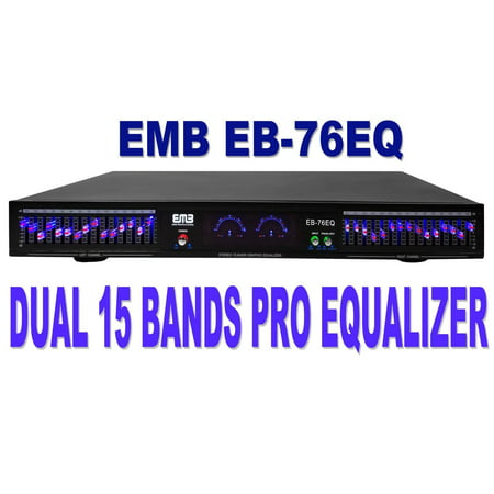 EMB Professional EB-76EQ Dual 15 Band (30 Bands Total) Graphic Stereo (Best Stereo Graphic Equalizer)