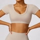 thumbnail image 1 of Top deportivo para mujer, Top corto de Yoga Sexy, Top de manga corta para Fitness, camiseta de entrenamiento con aumento, Tops, ropa de gimnasio, ropa deportiva para correr, 1 of 5