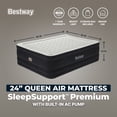 thumbnail image 3 of Bestway SleepSupport Air Mattress Queen 24” with Built-in AC Pump, 3 of 10