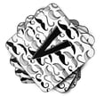 thumbnail image 2 of Letter V Moustache Initial Foam Coaster Set of 4, 2 of 3
