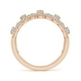 thumbnail image 2 of ANGARA Natural 0.37 Ct. Diamond Non Eternity Ring in 14K Rose Gold for Women (Ring Size: 3), 2 of 9
