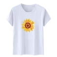 thumbnail image 5 of Shorts pour Femmes, Blouses pour Femmes, Mode Féminine Imprimé Manches Courtes Blouse Drôle Col Rond T-Shirt Tops, 5 of 5