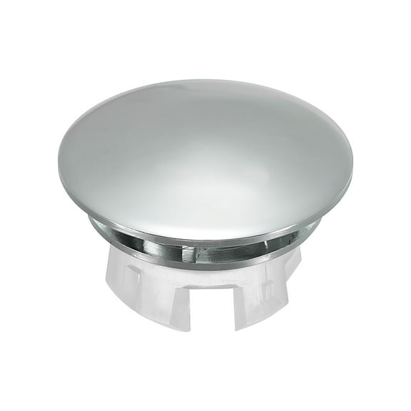 Overflow Ring, Sink Round Cover Dual Layer Basin Trim Brass Insert in Hole Round Caps for Kitchen Bathroom, Silver 1Pcs